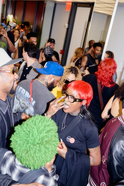 In-store party at Essx, a boutique in New York City.