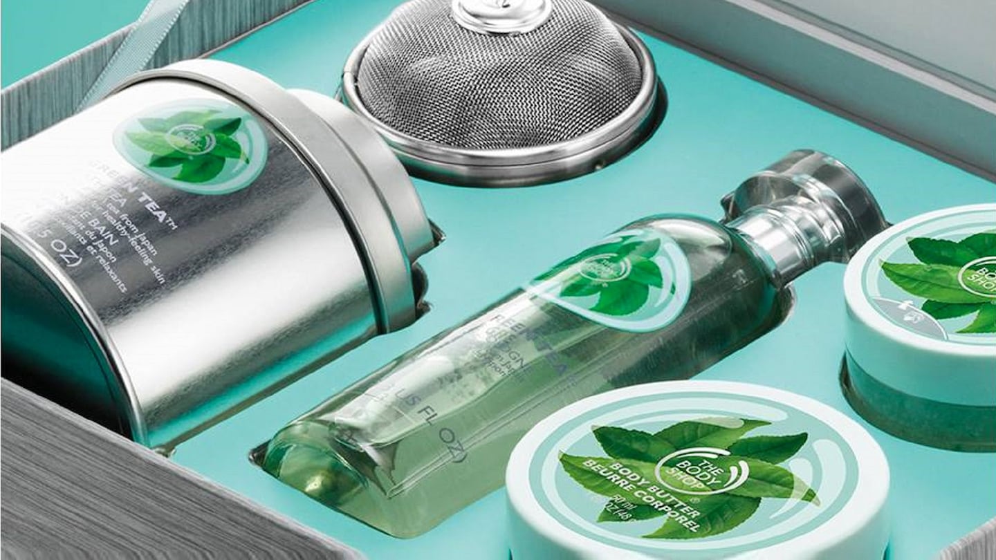 The Body Shop's Fuji Green Tea range.