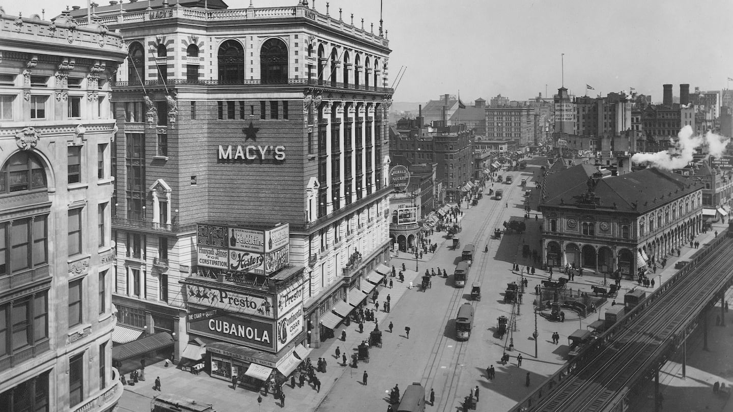 Macy's New York store in the 19th century.