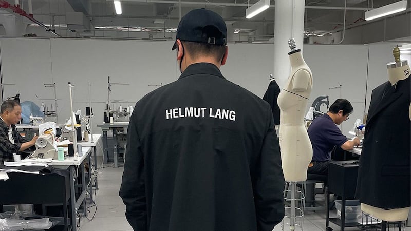 Peter Do in the Helmut Lang studio in Manhattan.
