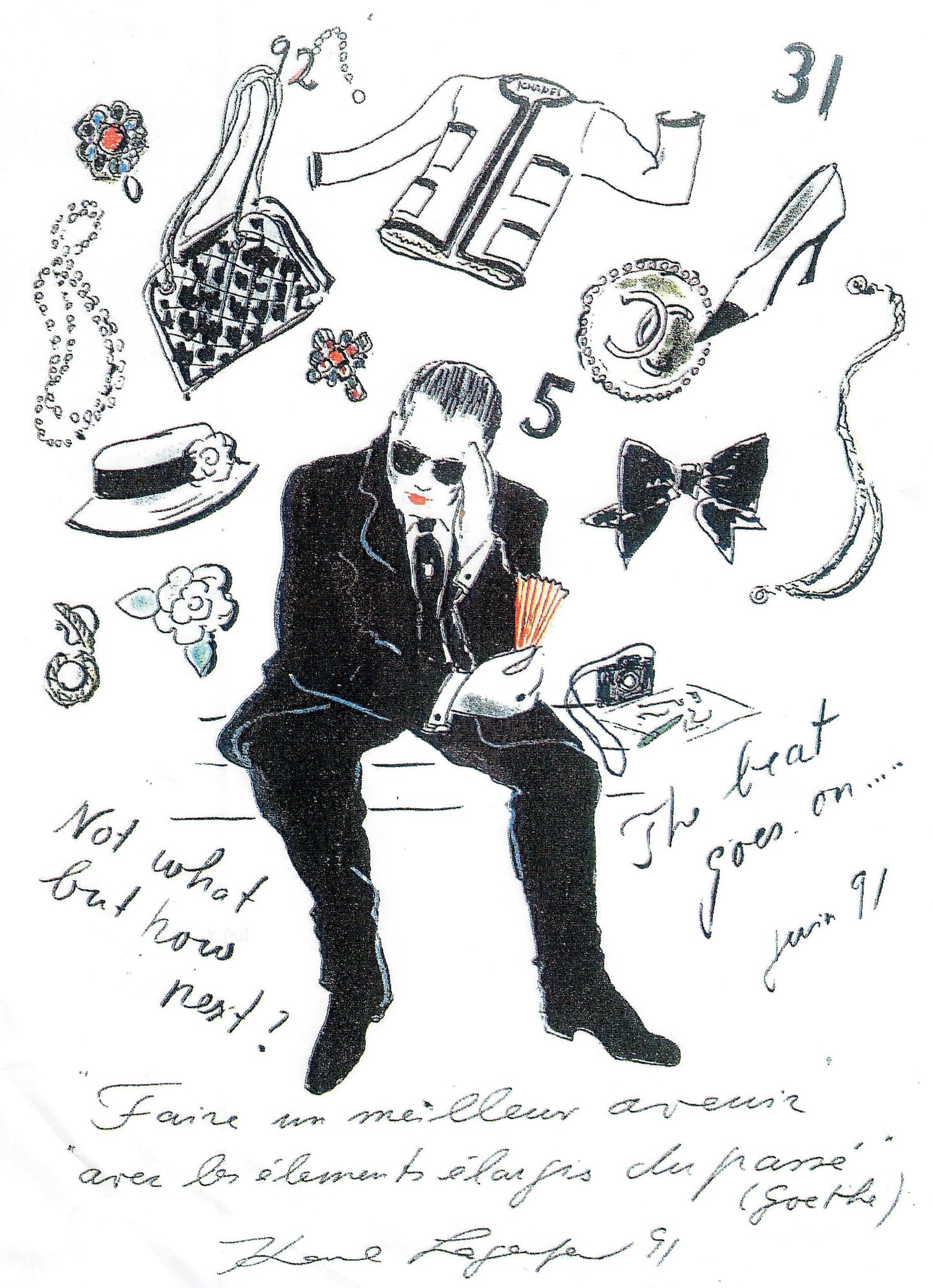 Karl Lagerfeld's vision for Chanel.